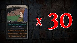 Opening 30 Sets of the NEW Dying Anguish  Path of Exile 324 Necropolis [upl. by Tiras]