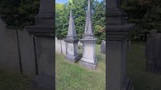 Mid 1800s Interesting Gravestones Arlington VT St James cemetery [upl. by Idnam]