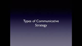 7 Types of Communicative Strategy [upl. by Tuesday766]