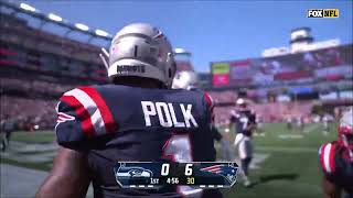 Jacoby Brissett to JaLynn Polk  Touchdown  Patriots vs Seattle Seahawks  NFL Week 2 2024 [upl. by Olram]