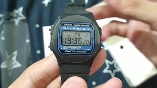 Casio F105w unboxing and review tagalog [upl. by Iddo]