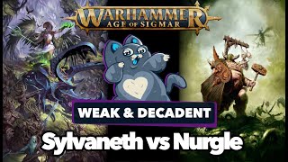 Sylvaneth vs Maggotkin of Nurgle  Age of Sigmar Battle Report [upl. by Meador]