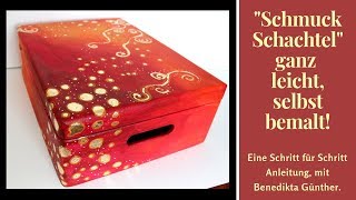 quotSchmucke Schachtelquot mit viel Freude am selber malen Video 30 [upl. by Bultman]