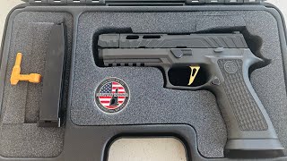 Sig Sauer P320 Spectre Comp Unboxing amp First Thoughts 9mm hunting guns shortsfeed shorts [upl. by Eicnarf]