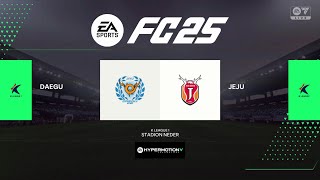 FC 25  K LEAGUE 2024 36R DAEGU FC vs JEJU UNITED [upl. by Alokin]