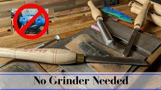 How To Sharpen a Turning Tool Without a Grinder [upl. by Atirahc]