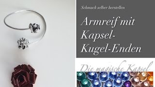 DIYArmreif aus Draht mit Kapseln  Kapsel Schmuck Anleitung  die magische Kaffee Kapsel [upl. by Onairam]