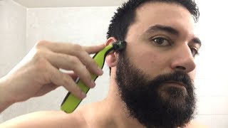 Beard Trimming  Philips Norelco OneBlade Trimmer and Shaver  Model QP2520 [upl. by Coralyn37]