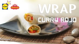 Wrap De Curry Rojo  Recetas de Asia  Recetas Tailandesas [upl. by Ollayos]