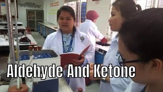 KML Chemistry Lab Exp 4 Aldehyde and Ketone  1YT3 1819 [upl. by Eleanora751]