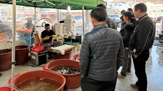 빛의 속도로 전어를 썰어버리는 전설의 칼잡이 사시미 달인 장어광어도다리 회뜨기  korean sashimi master  Korean sea food [upl. by Ociral105]