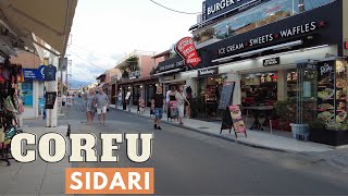 Sidari town  Corfu Greece 4k Ultra HD 60fps [upl. by Boylan]