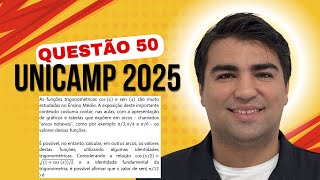 UNICAMP 2025  Q50 As funções trigonométricas cos⁡x e sen x são muito estudadas no Ensino Médio [upl. by Sherm]