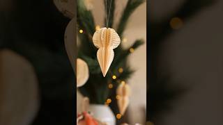 DIY Ornamente für Weihnachten aus alten Buchseiten basteln ✨￼ [upl. by Nanci]