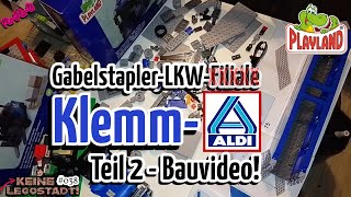 Bauvideo zu ALDI LKW amp ALDI Gabelstapler als Klemmbausteine  kein LEGO  Keine Legostadt 38 [upl. by Nnylecoj]