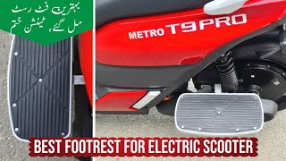 Metro T9 Pro Electric Scooter  Best After Market Footrest [upl. by Gmur]