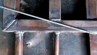 stick welding square tubing  the easiest way to learn some tricks of welding 1mm on square tubing [upl. by Dyche]