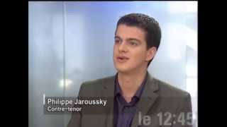 Philippe Jaroussky  Le journal interview on 180304 [upl. by Mw40]