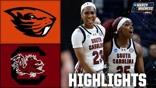 NCAA Tournament Elite 8 Oregon State Beavers vs South Carolina Gamecocks  Full Game Highlights [upl. by Llenral]