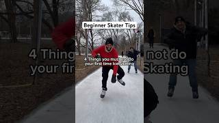 4 Things You Must NOT Do On Ice Skates 😳😱 iceskating tips holidayswithshorts shorts [upl. by Anwahsed477]