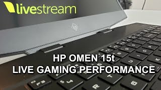 2019 HP OMEN 15t  LIVE GAME AND THERMAL PERFORMANCE [upl. by Irpak]