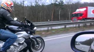 Bmw k1200r acceleration Great sound [upl. by Amehr]