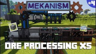 MEKANISM 1122  ORE PROCESSING X4 AND X5  TUTORIAL PARTE 4  MINECRAFT MOD [upl. by Annaeerb162]