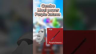 Combo moai power  Purple katana  Meme sea roblox robloxthai เกม memesea shorts [upl. by Rexferd]