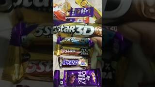 5star 3D vs 5star Oreo vs 5star vs dairy milk 🍫🍫🍫shortsyoutubeshortschocolatecandysiddharthbabu [upl. by Hanimay735]