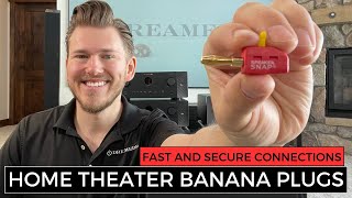 Home Theater Banana Plugs  Do you need them BEST Speaker Connectors 2023 [upl. by Niliak]