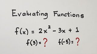 How to Evaluate Functions Evaluating Function  General Mathematics [upl. by Enaillil]