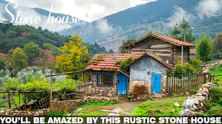 Discover the Hidden Gem Stunning Stone House in the Mountain Countryside Revealed [upl. by Asyral]