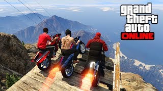 GTA 5  UN DE NOUS 3 NE VAS PAS SEN SORTIR  MOTO VOLANTE AVEC LES ABONNES [upl. by Philipa]