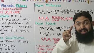 Industrial Preparation of EthanolFermentation of starch and mollassesLec3Ch11FSc 12 [upl. by Ititrefen471]