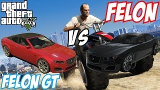 GTA 5  Lampadati Felon Vs Lampadati Felon GT  17 GTA V [upl. by Ladin]