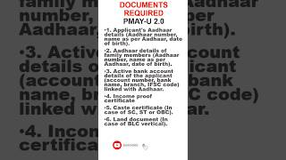 Documents Required For PMAY 2Oshortspmay20documents [upl. by Idelson741]