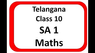 Maths previous QP maths sa1 question paper 2024 10th classsa1 maths question paper 2024 10th class [upl. by Dulcea]