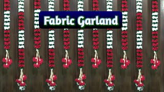 Fabric Flower Garland Phool Mala Crafter Takshvi [upl. by Sahc664]