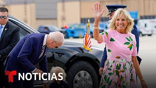 Jill Biden da positivo a COVID19 Experimenta síntomas leves  Noticias Telemundo [upl. by Rothstein]