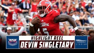 Devin Singletary Florida Atlantic Football Highlights  2018 Season  Stadium [upl. by Iadam682]