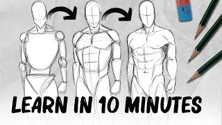 Ill teach you drawing bodies in 10 minutes Yes really  DrawlikeaSir [upl. by Idnaj]