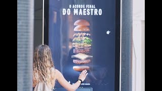 Food amp Beverage McDonald’s orchestra billboard for the Maestro burger  JCDecaux Portugal [upl. by Alorac]