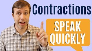 30 Contractions to Help You Speak Faster [upl. by Ahiel]