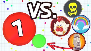 1 vs EVERYONE  Insane SOLO Destroying Teams Agario [upl. by Yadsnil807]