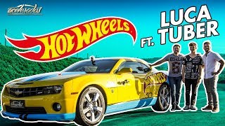 BRINCADEIRA DE GENTE GRANDE HOT WHEELS CAMARO DE LADO NA PISTA  ESPECIAL 217 FT LUCA TUBER [upl. by Dare782]