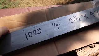 Unboxing USA 1075 High Carbon Steel from New Jersey Steel Baron [upl. by Edd356]