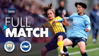 Full Match Manchester City v Brighton amp Hove Albion  Barclays WSL 202425 [upl. by Hametaf]