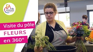 FLEURISTE 🌷 Visite du Pôle en 360°  CFAie [upl. by Ahsinotna914]