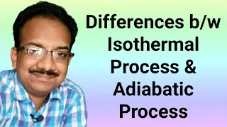 Differences between Isothermal and Adiabatic Process  Heat and Thermodynamics [upl. by Leonsis]