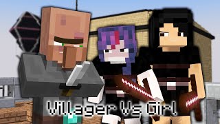 Villager Vs Girl  Minecraft Animation Movie [upl. by Warfore746]